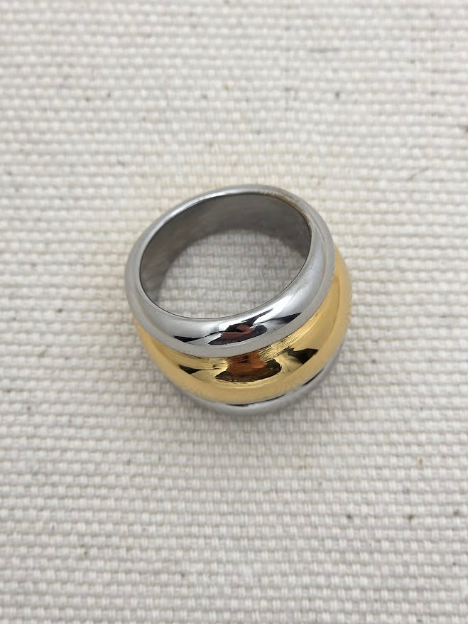 Anillo mix plating Helou Bijoux - Luana