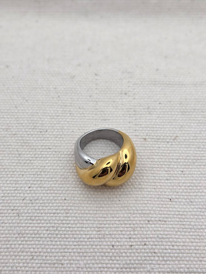 Anillo mix plating Helou Bijoux - Mariam